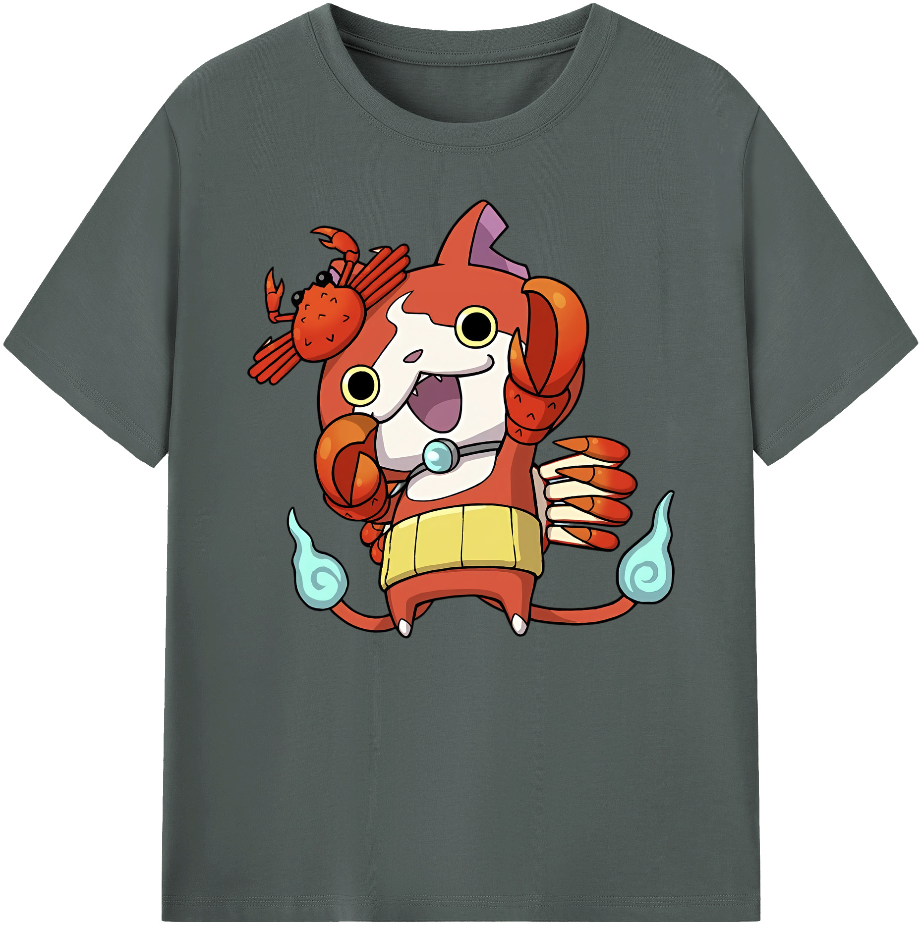 （画像用） 妖怪ウォッチ Yo-kai Watch 綿100％ メンズ半袖Tシャツ｜肌触りやわらか＆通気性